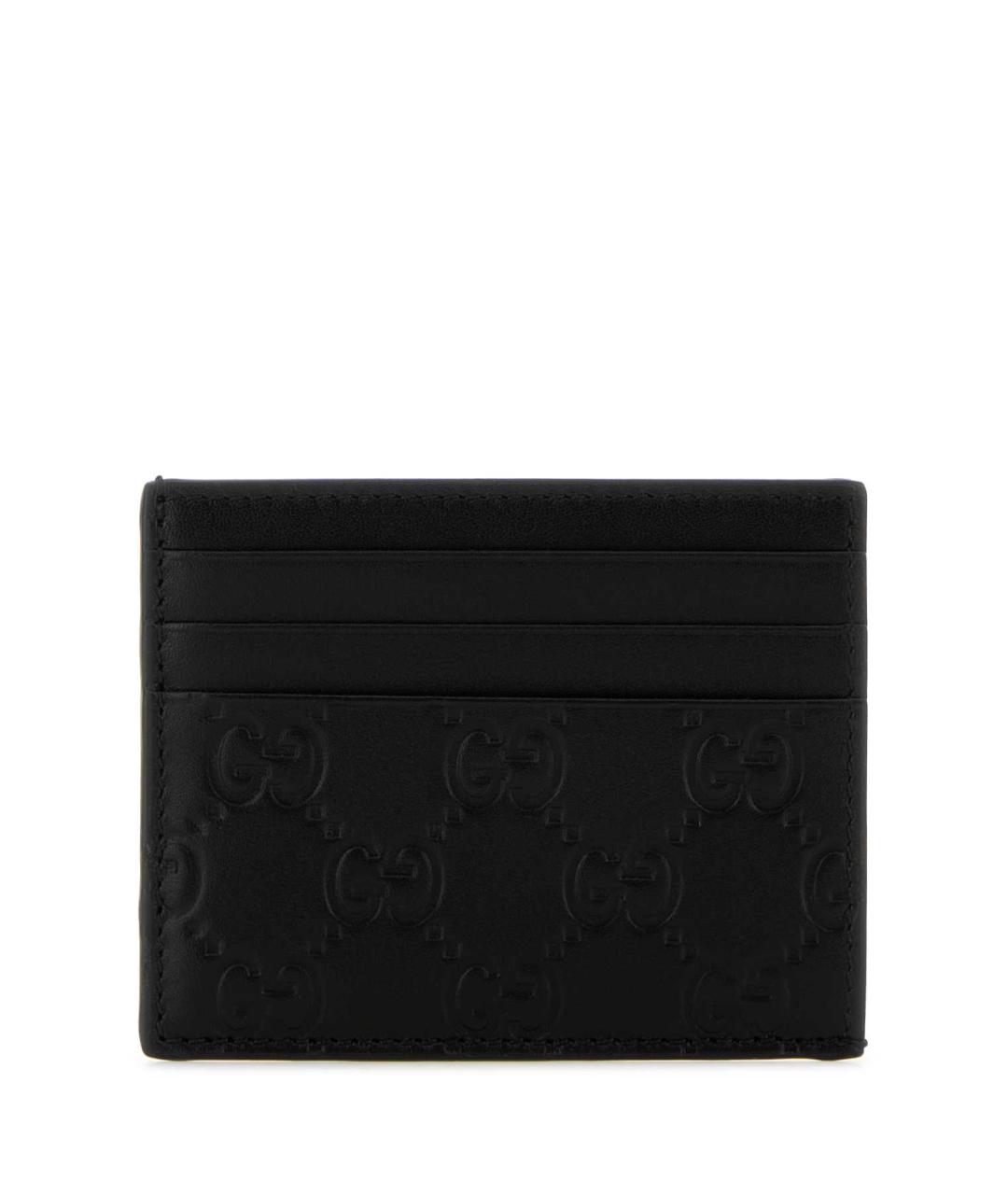 GUCCI Черный кожаный кардхолдер, фото 1