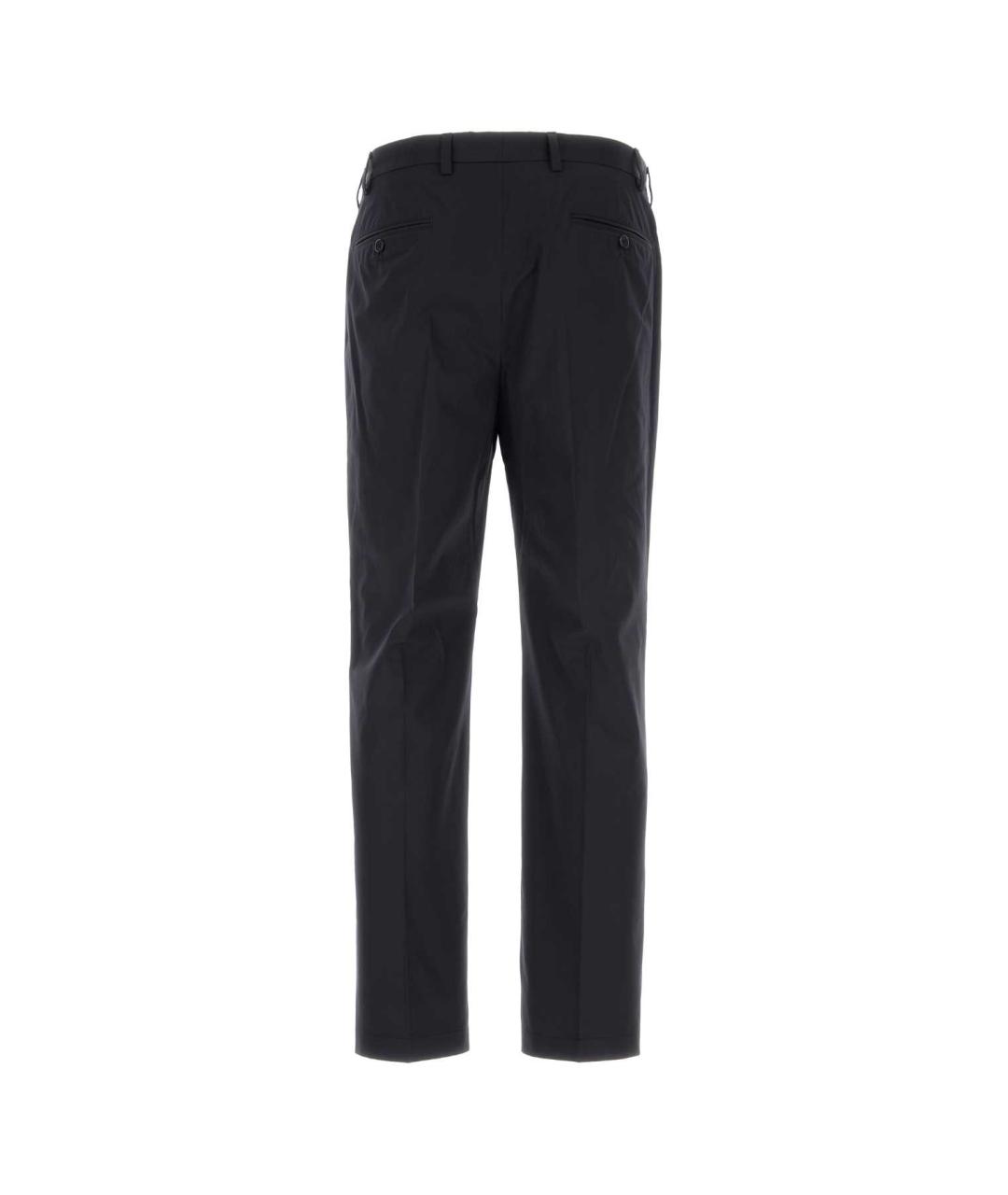 PRADA Синие хлопковые повседневные брюки, фото 2