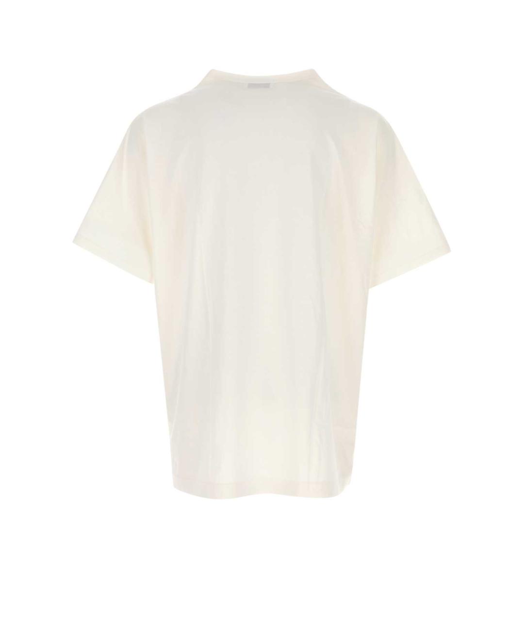 YOHJI YAMAMOTO Белая хлопковая футболка, фото 2