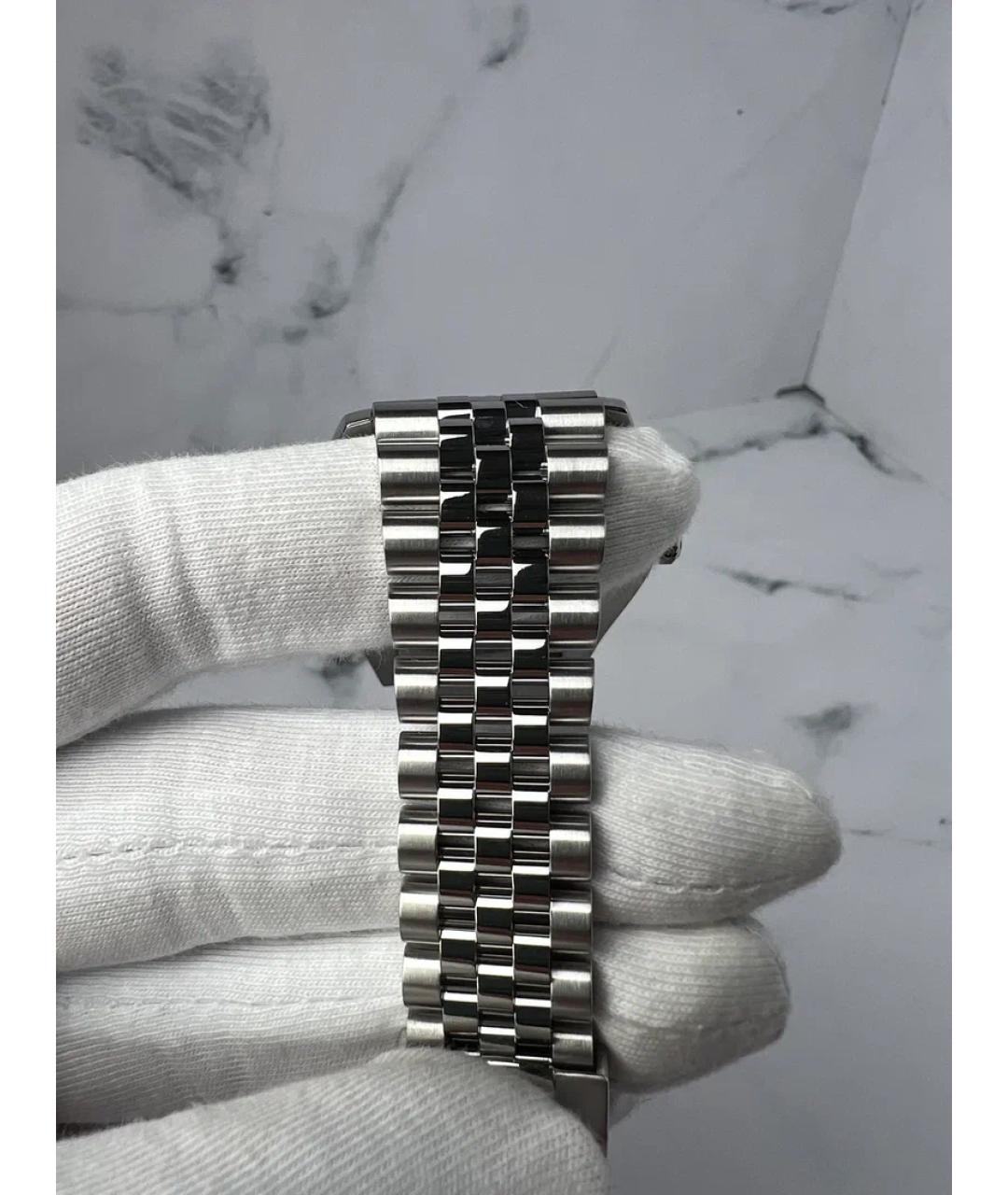 ROLEX Черные часы из белого золота, фото 6