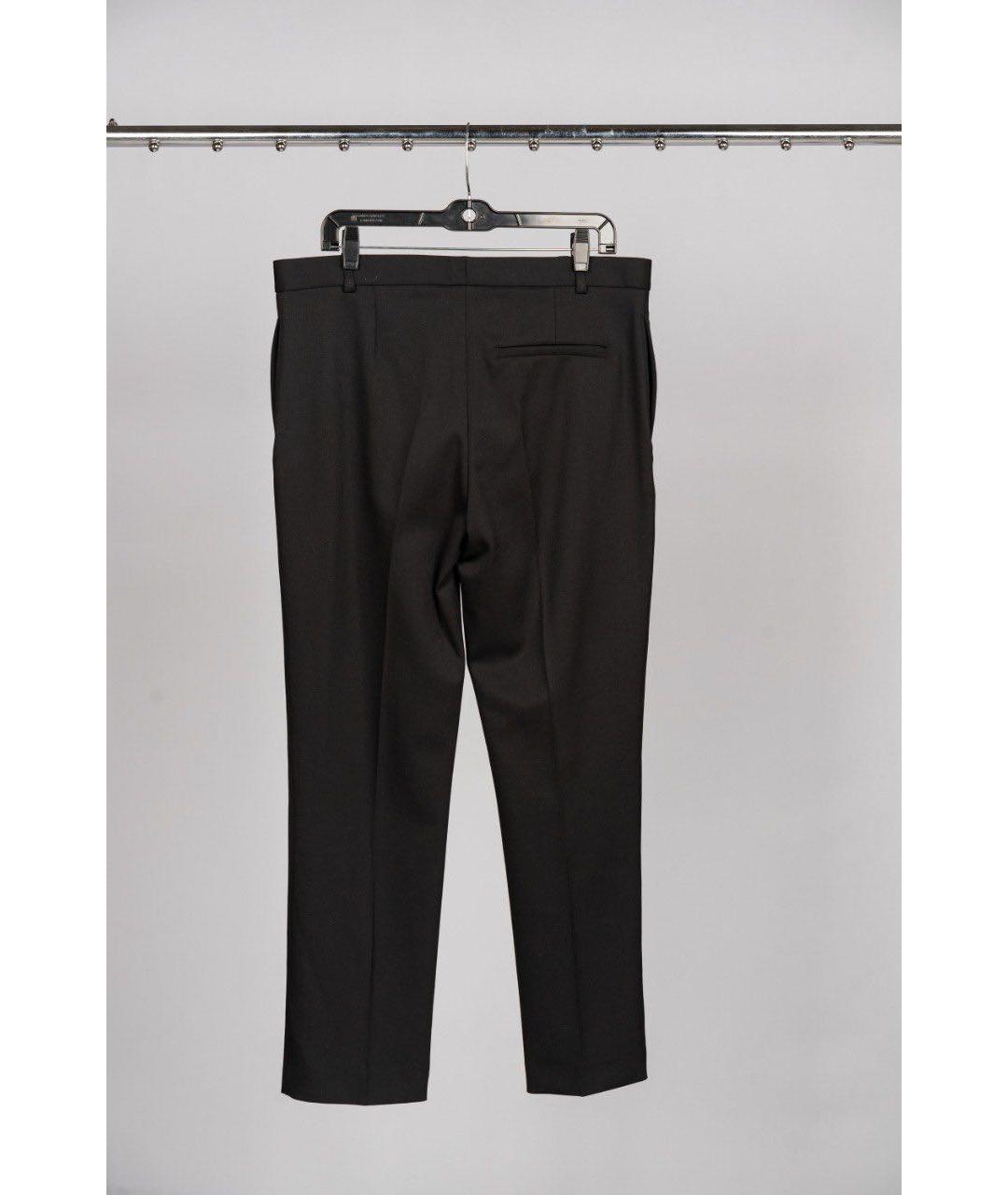 JOSEPH Черные шерстяные прямые брюки, фото 2
