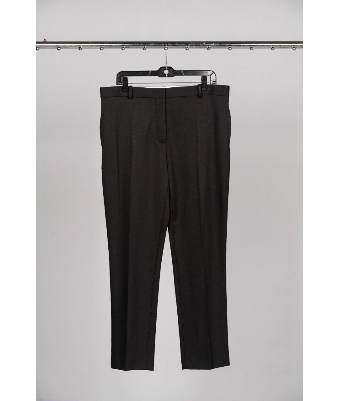 JOSEPH Черные шерстяные прямые брюки, фото 3