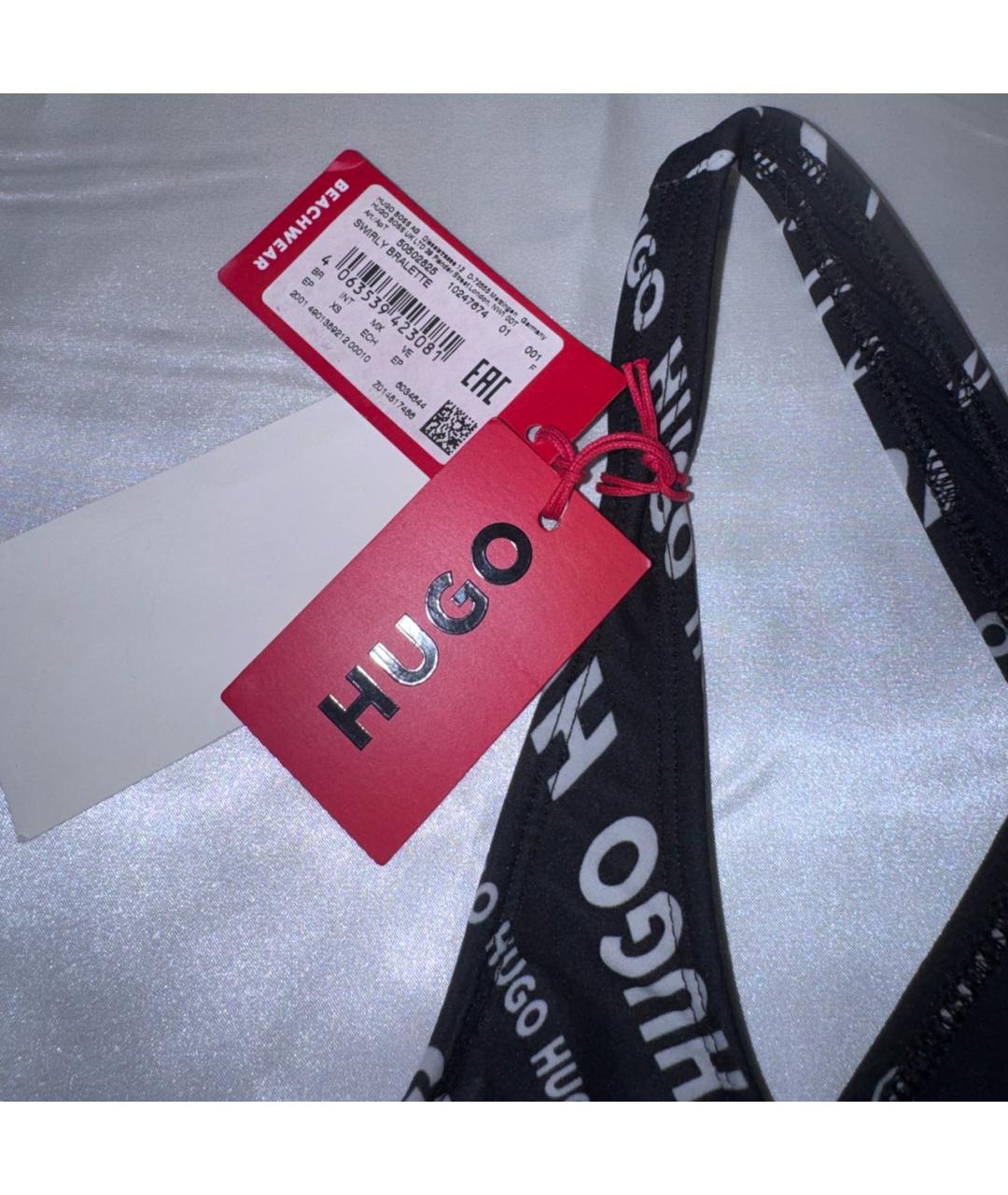 HUGO BOSS Черный полиэстеровый купальник, фото 2