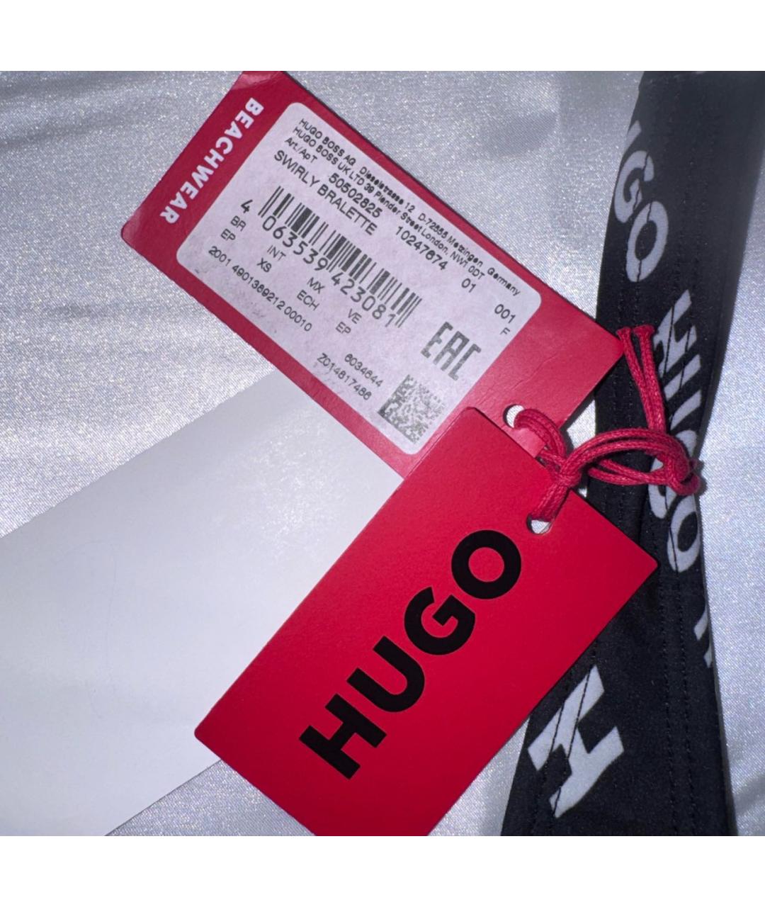 HUGO BOSS Черный полиэстеровый купальник, фото 6