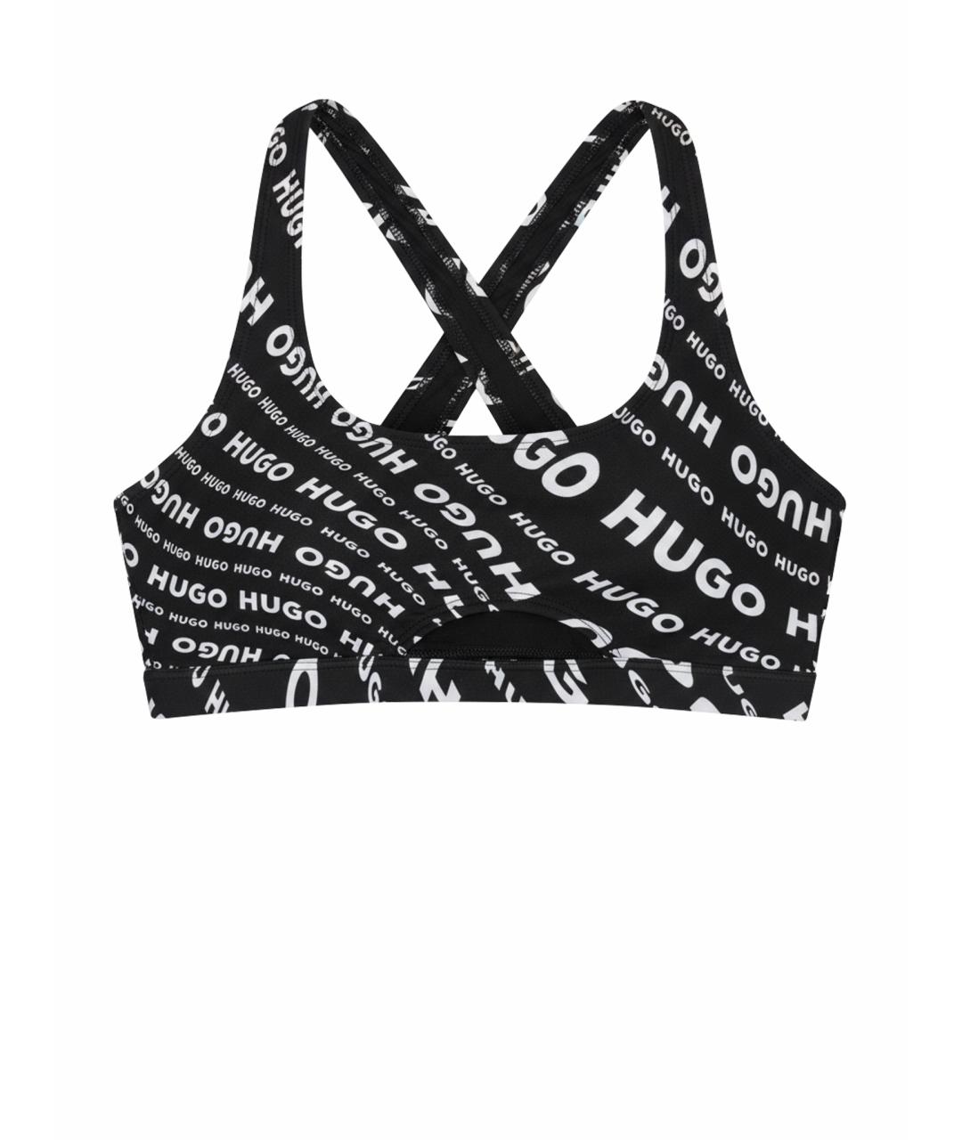 HUGO BOSS Черный полиэстеровый купальник, фото 1