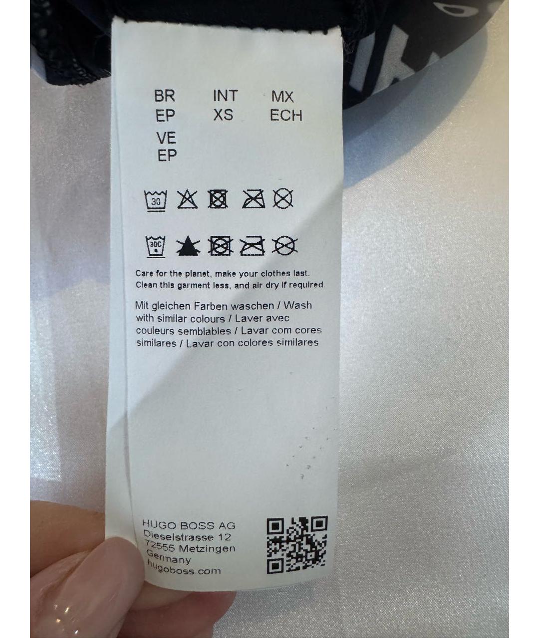 HUGO BOSS Черный полиэстеровый купальник, фото 4