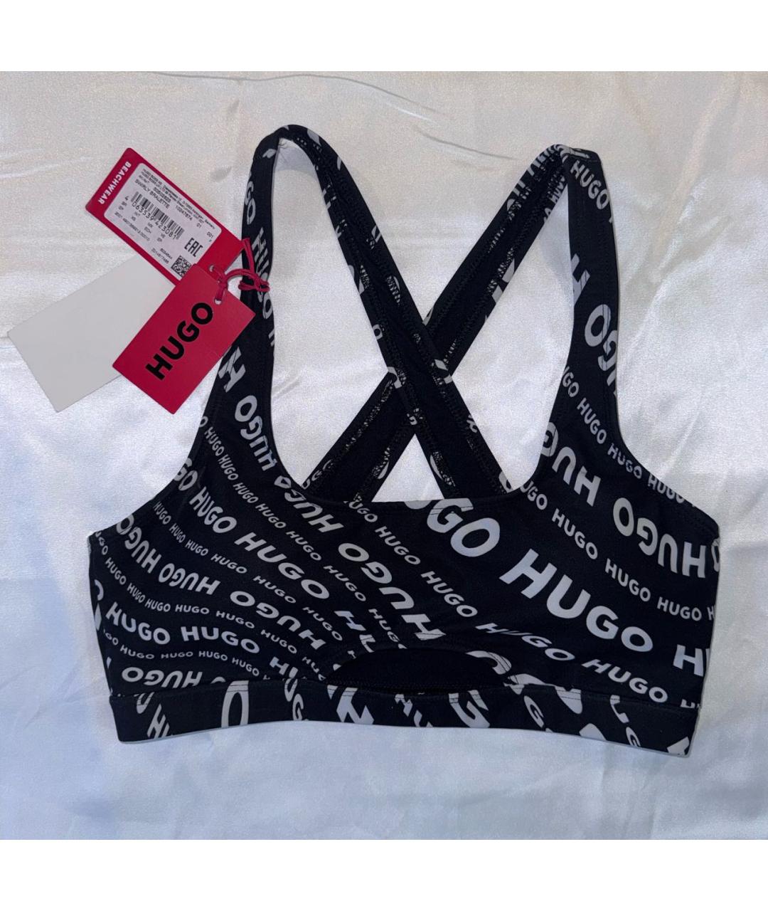 HUGO BOSS Черный полиэстеровый купальник, фото 9