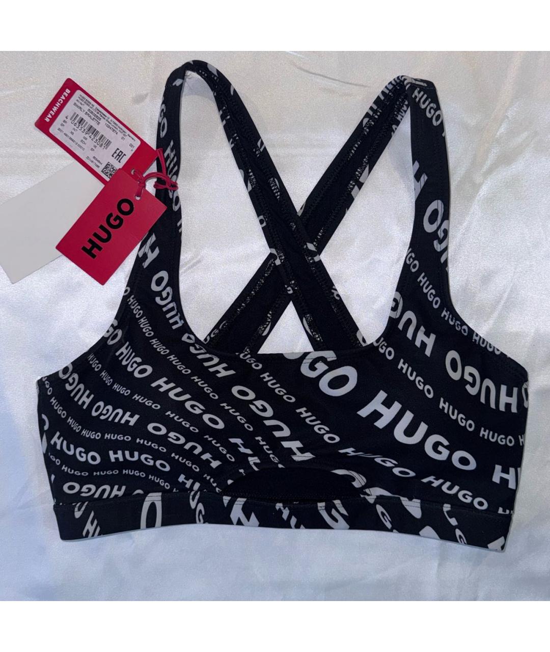 HUGO BOSS Черный полиэстеровый купальник, фото 7