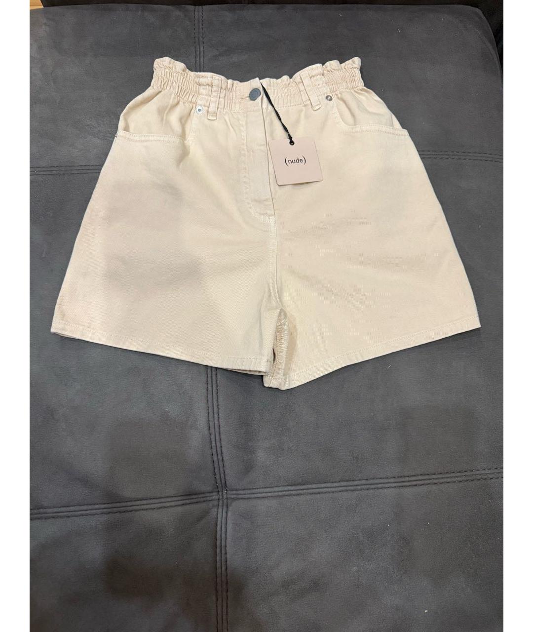 NUDE Бежевые хлопковые шорты, фото 8