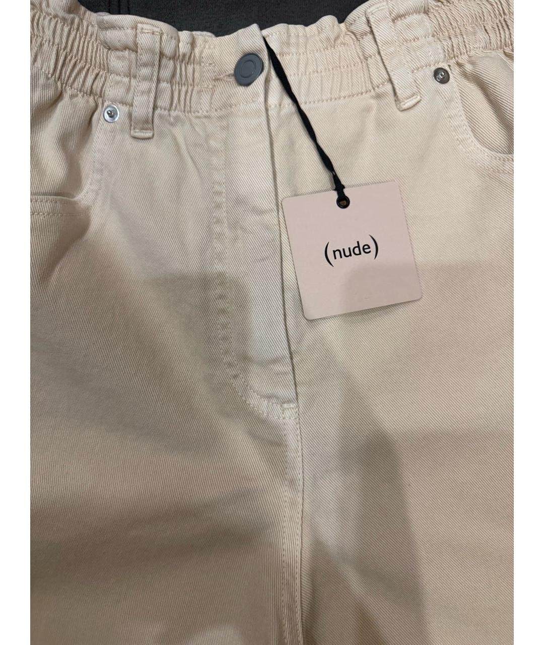 NUDE Бежевые хлопковые шорты, фото 3