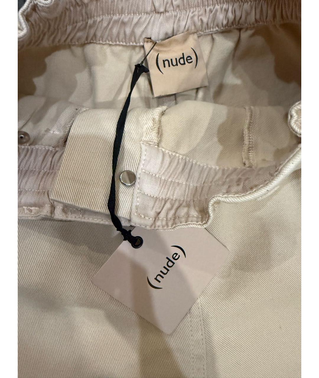 NUDE Бежевые хлопковые шорты, фото 4