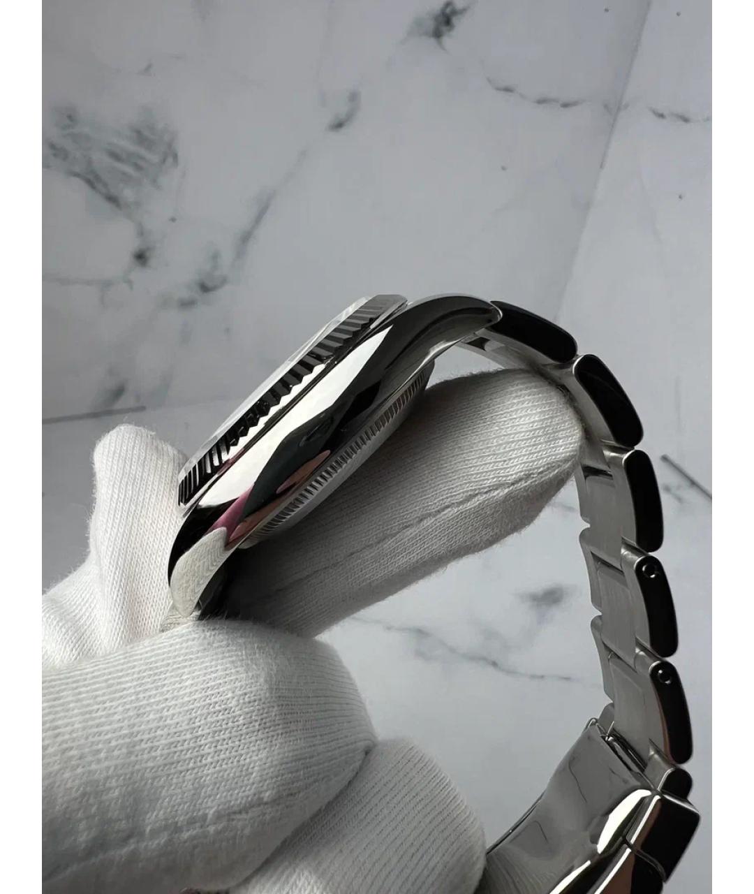 ROLEX Бежевые часы из белого золота, фото 4