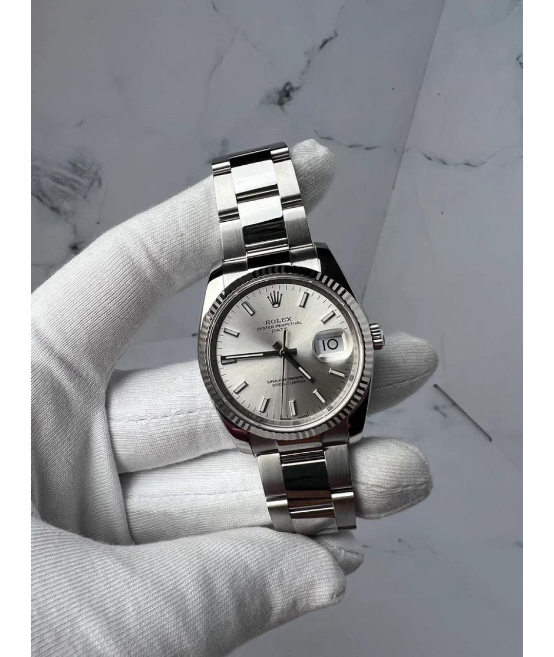 ROLEX Бежевые часы из белого золота, фото 2