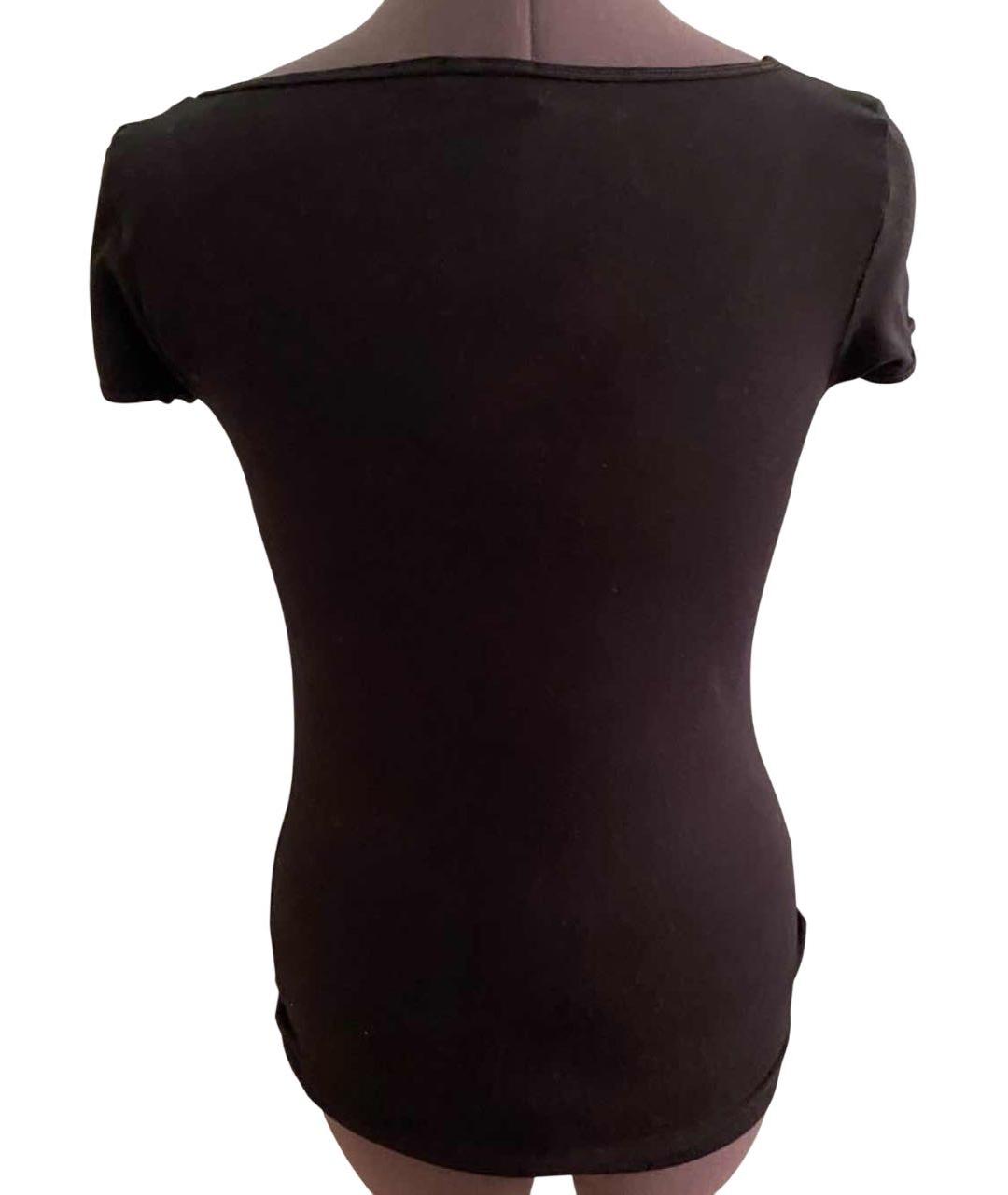 PINKO Черная вискозная футболка, фото 2