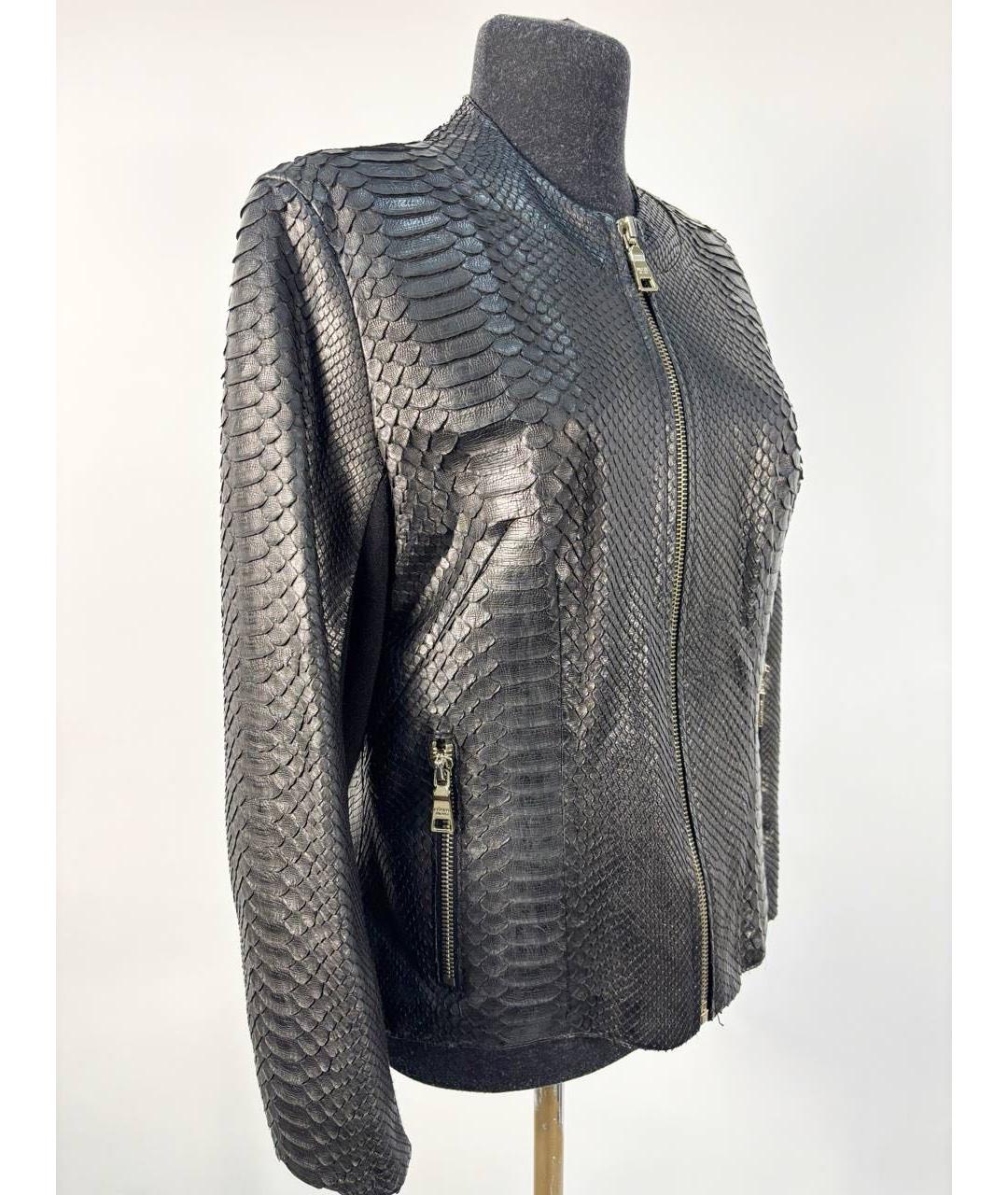 PRADA Черная кожаная куртка, фото 7