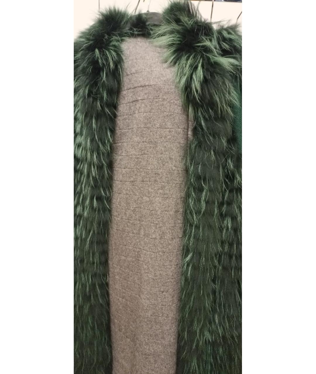 GIULIANA TESO Зеленый меховой жилет, фото 3