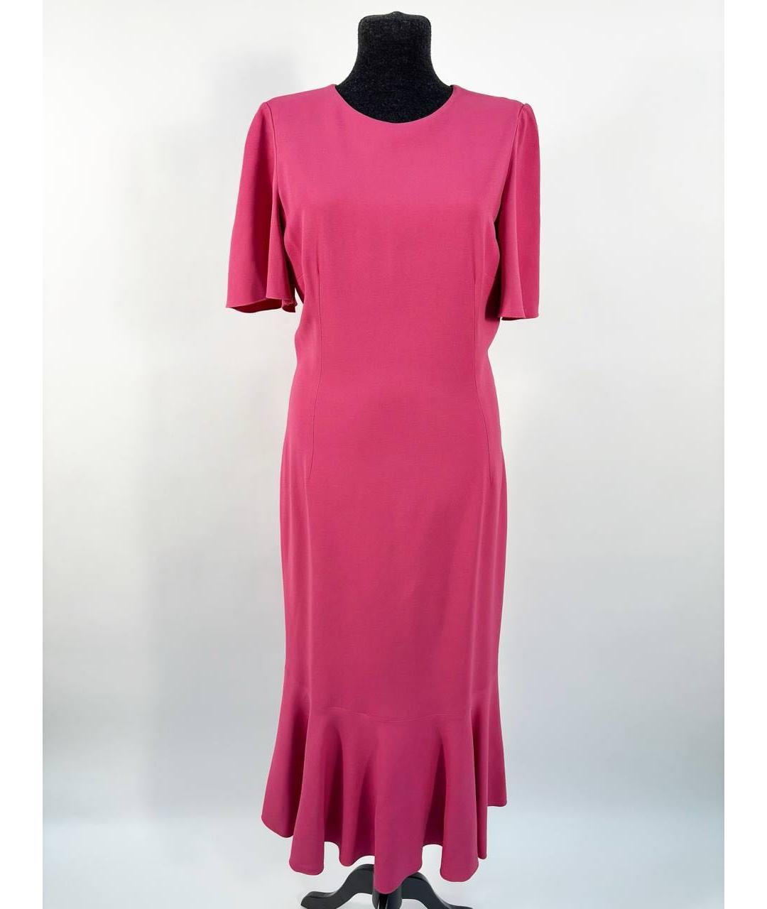 DOLCE&GABBANA Коралловое повседневное платье, фото 5