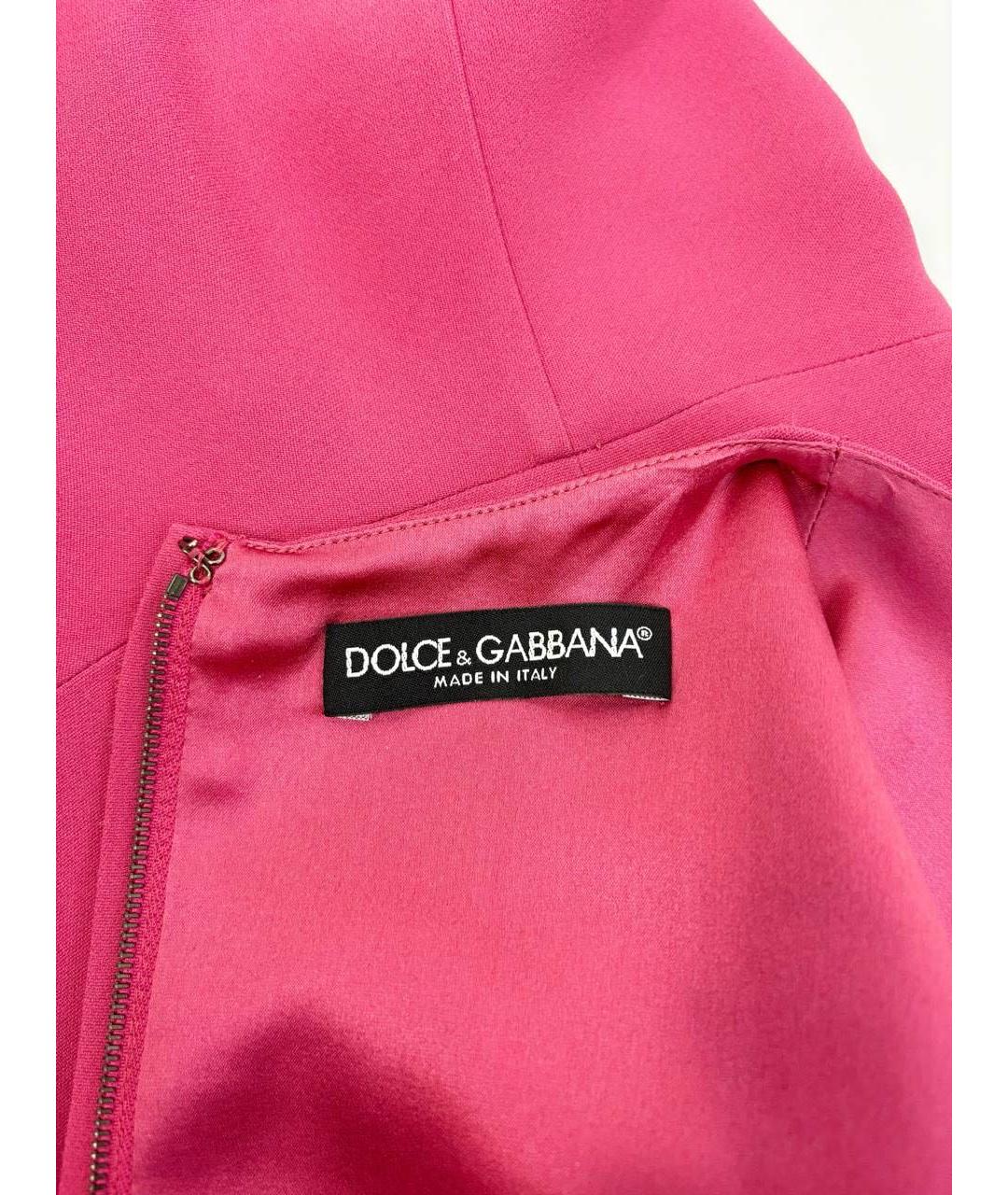 DOLCE&GABBANA Коралловое повседневное платье, фото 4