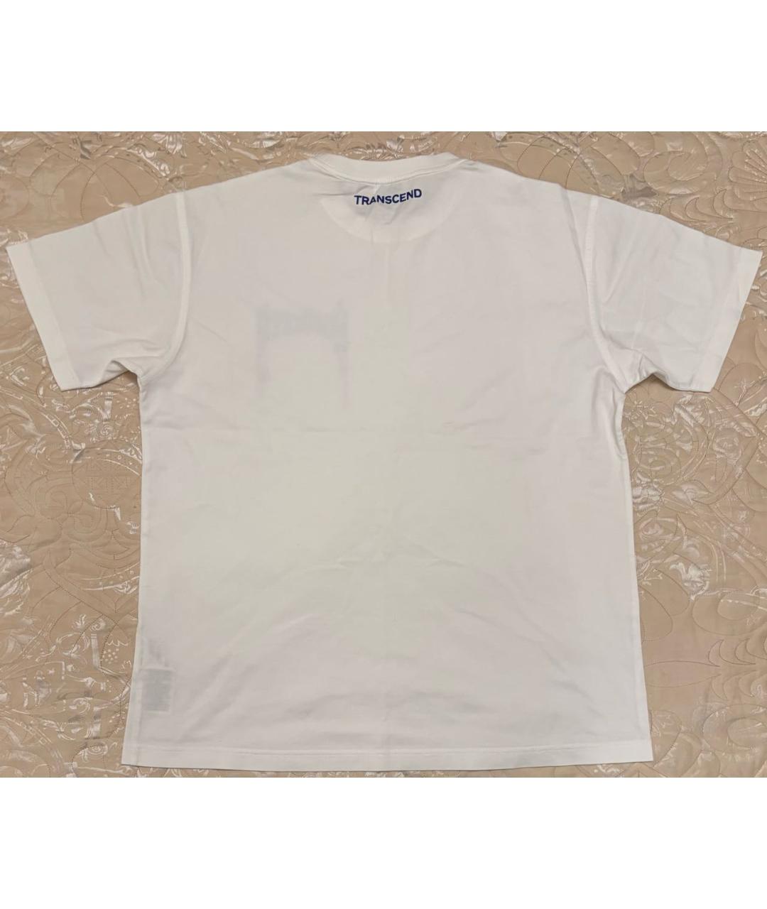 BURBERRY Белая хлопковая футболка, фото 3