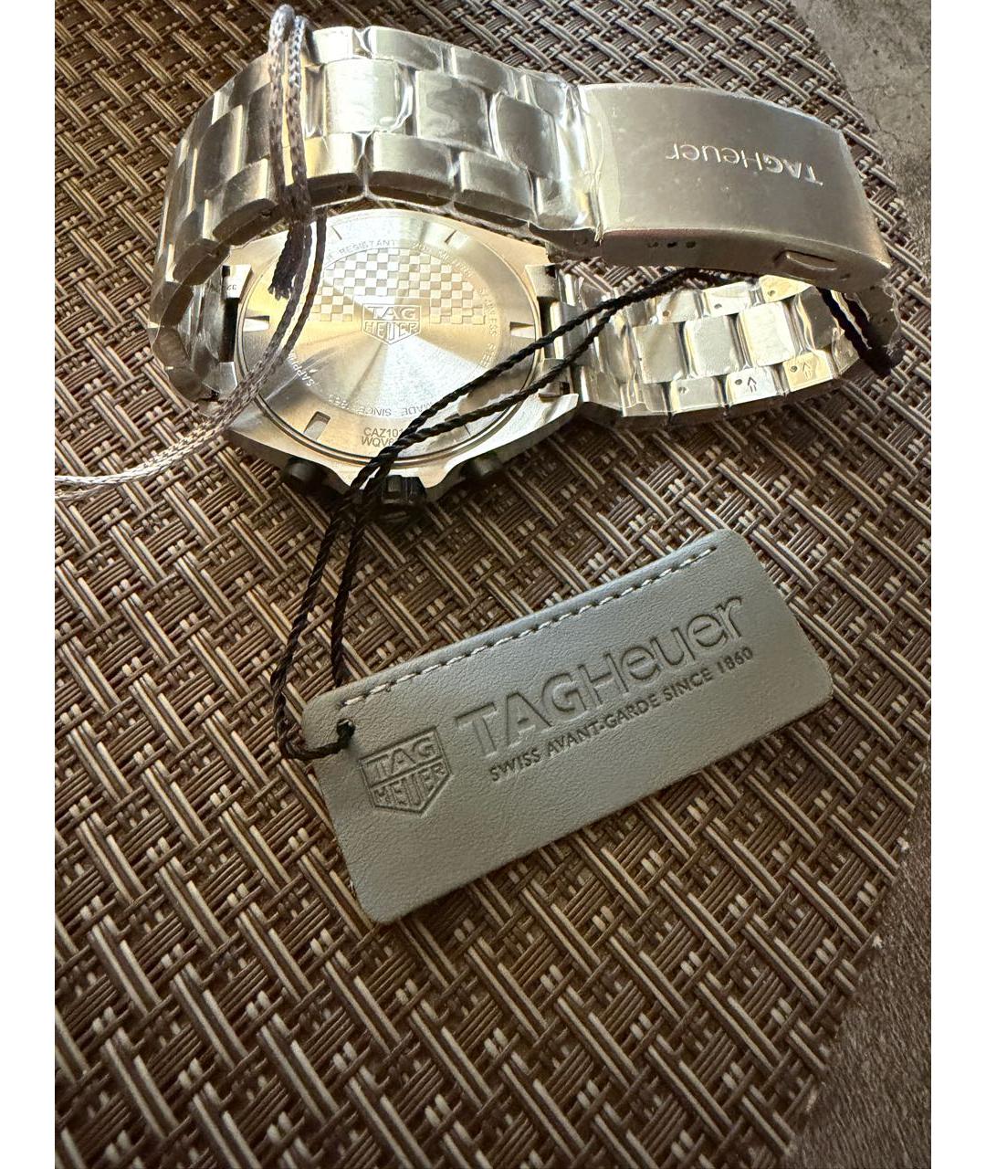 TAG HEUER Антрацитовые стальные часы, фото 2