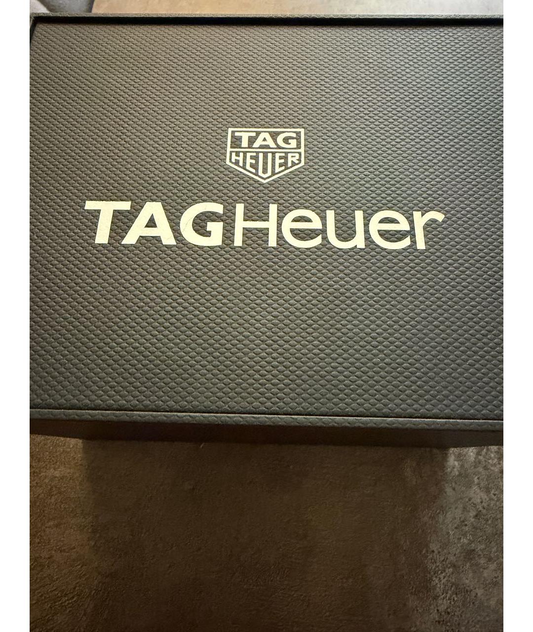 TAG HEUER Антрацитовые стальные часы, фото 4
