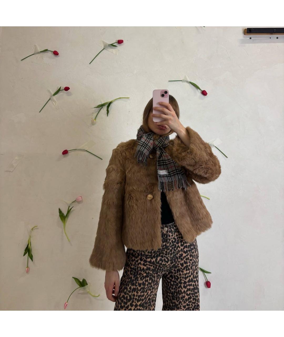 BURBERRY Серый кашемировый шарф, фото 7