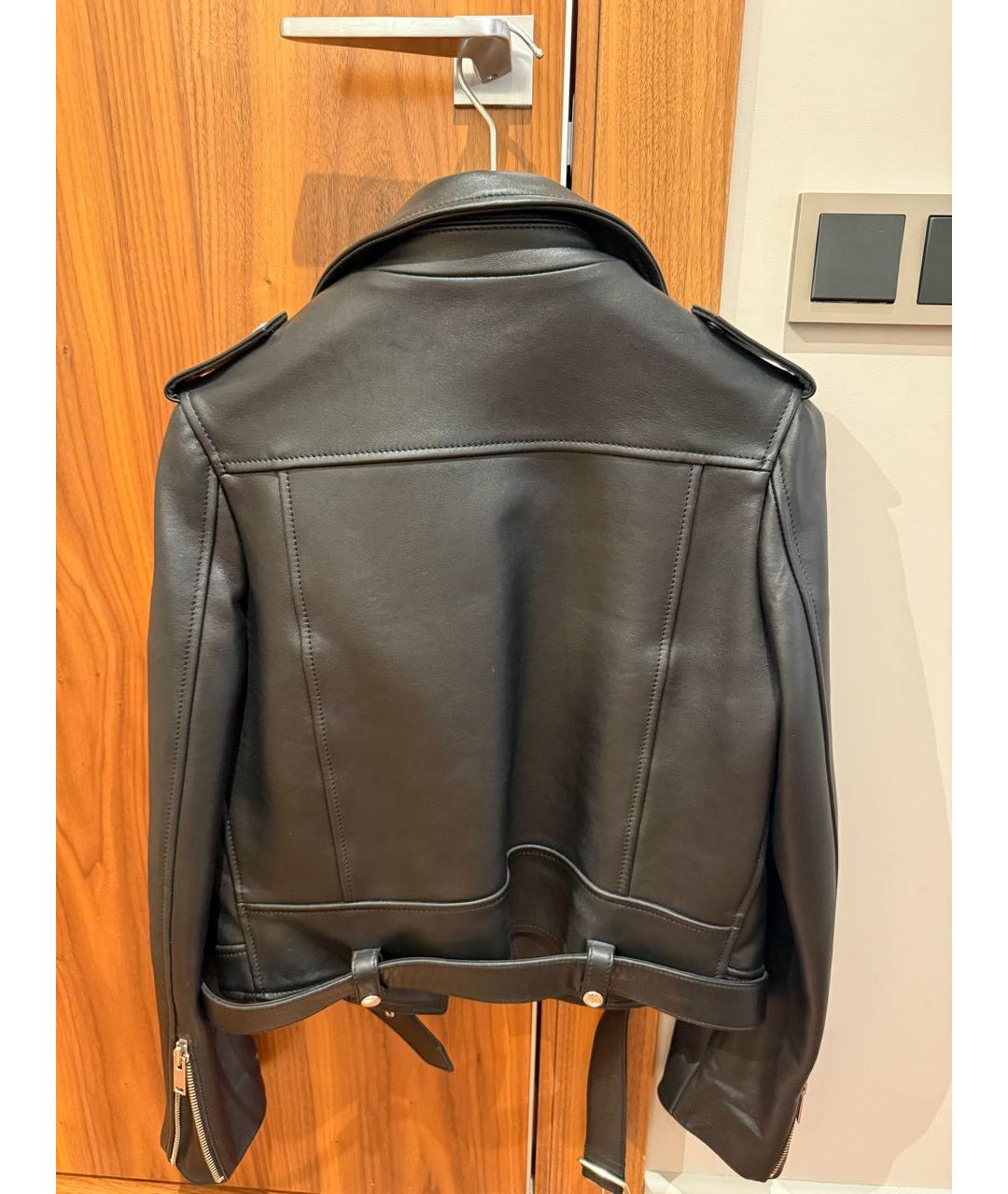 BATS Черная кожаная куртка, фото 2