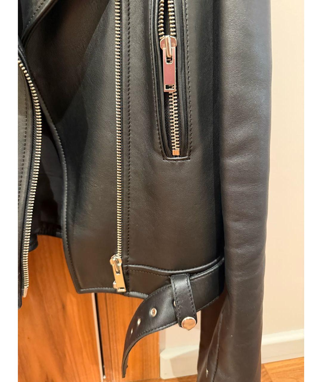 BATS Черная кожаная куртка, фото 4