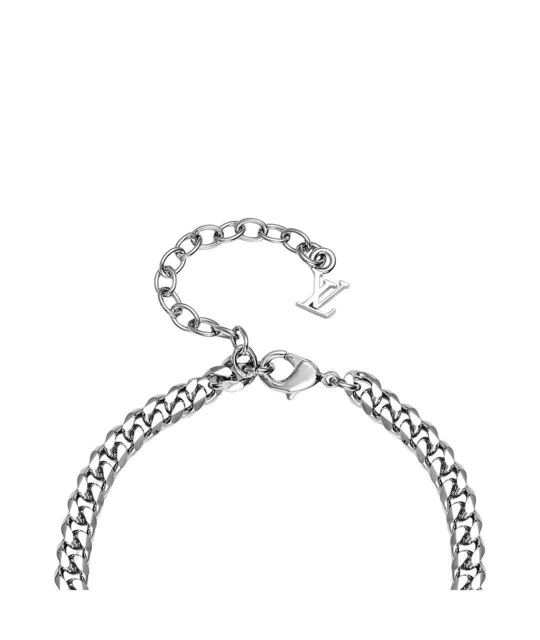 LOUIS VUITTON Серебрянный металлический браслет, фото 4