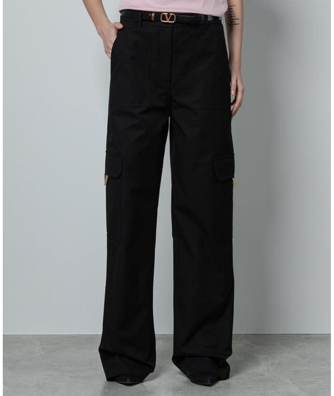 VALENTINO Черные прямые брюки, фото 3