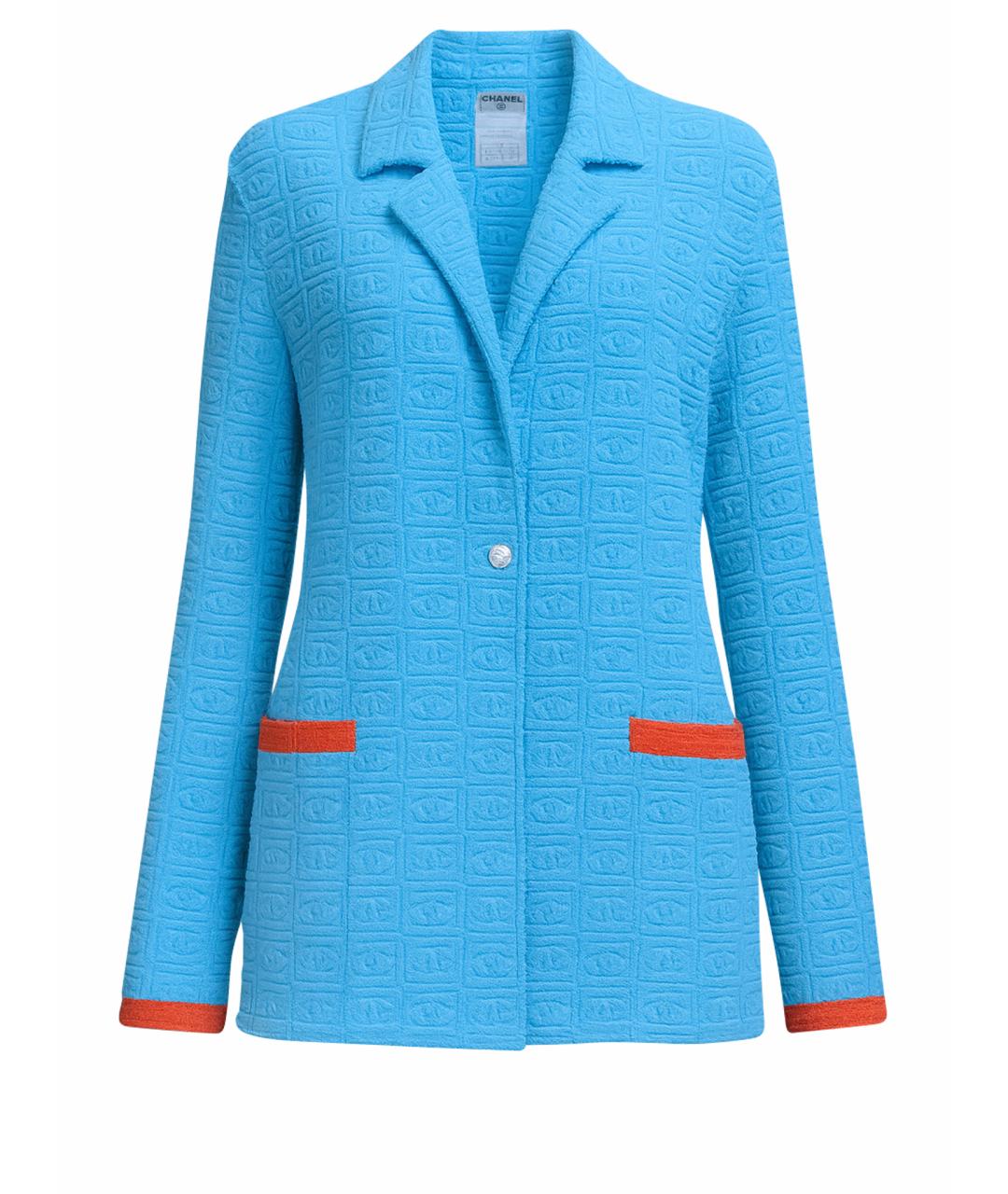 CHANEL Бирюзовый жакет/пиджак, фото 1