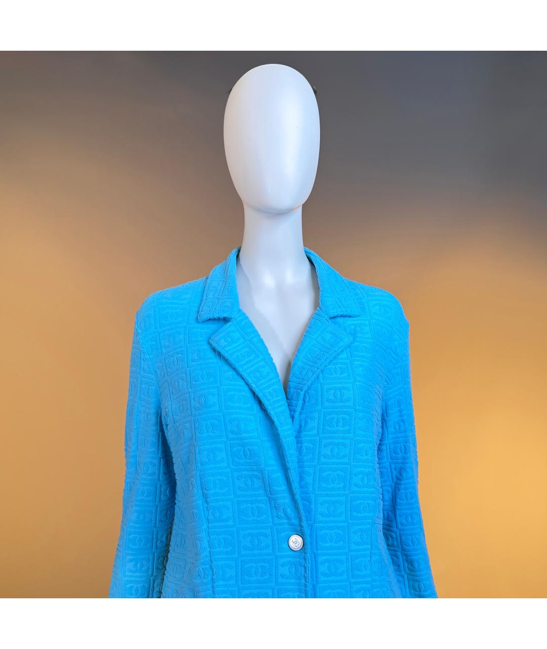 CHANEL Бирюзовый жакет/пиджак, фото 3