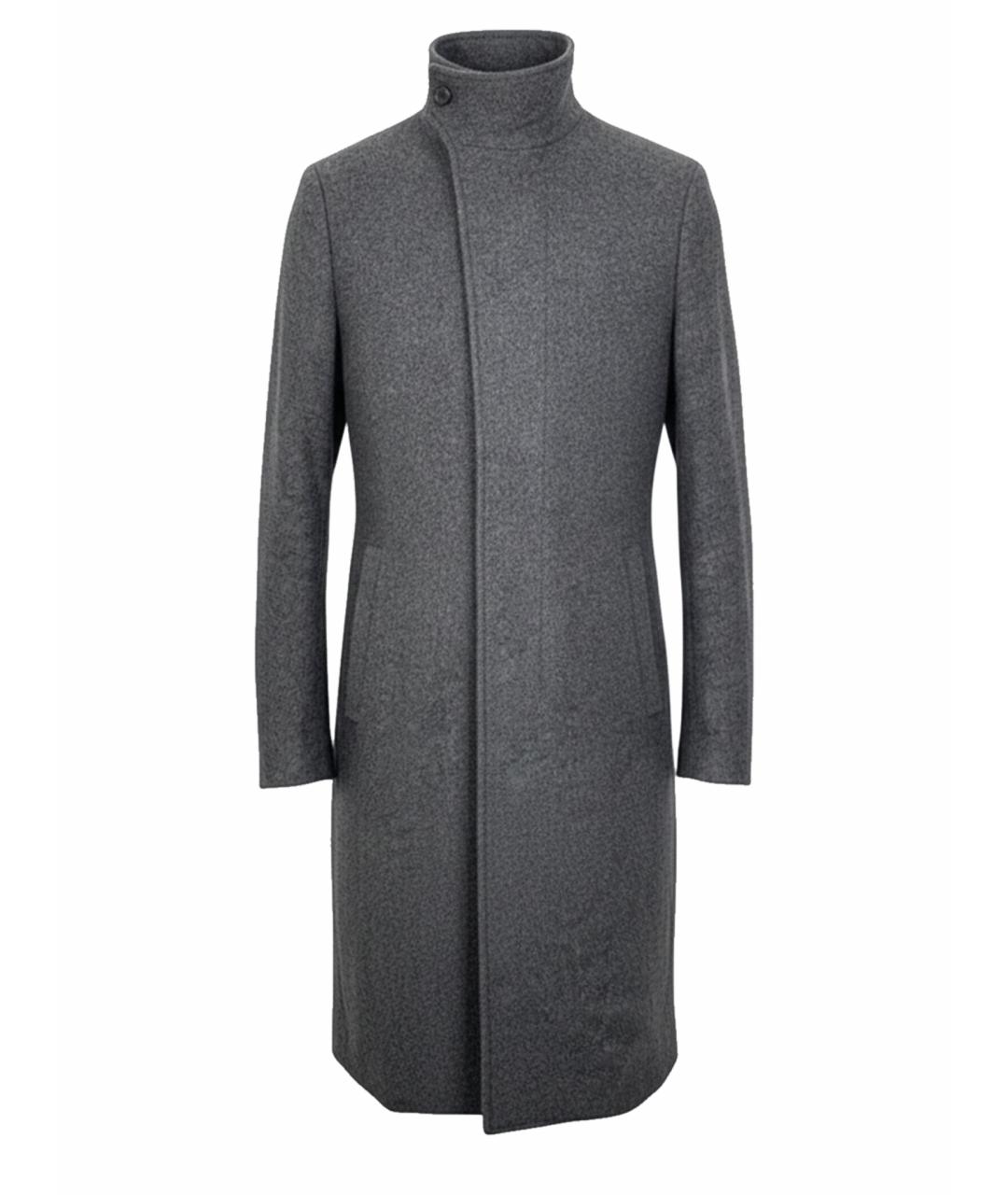 RICK OWENS Серое шерстяное пальто, фото 1