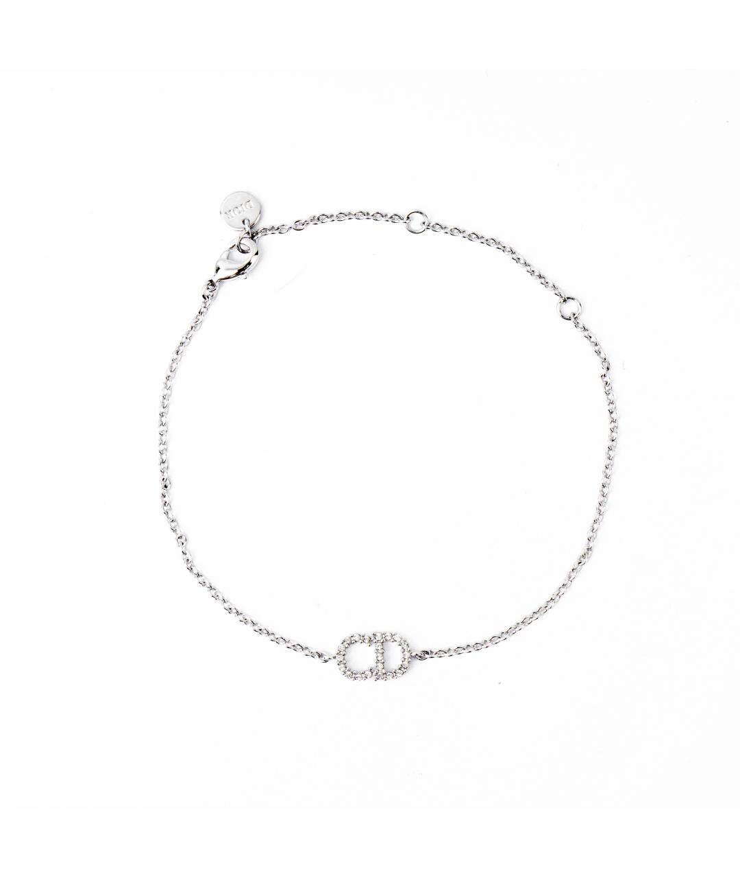 CHRISTIAN DIOR Серебрянный металлический браслет, фото 1