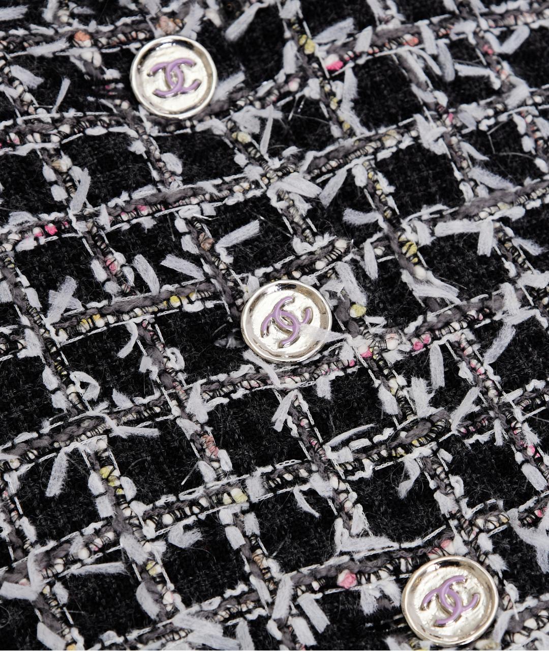 CHANEL Черный шерстяной жакет/пиджак, фото 5