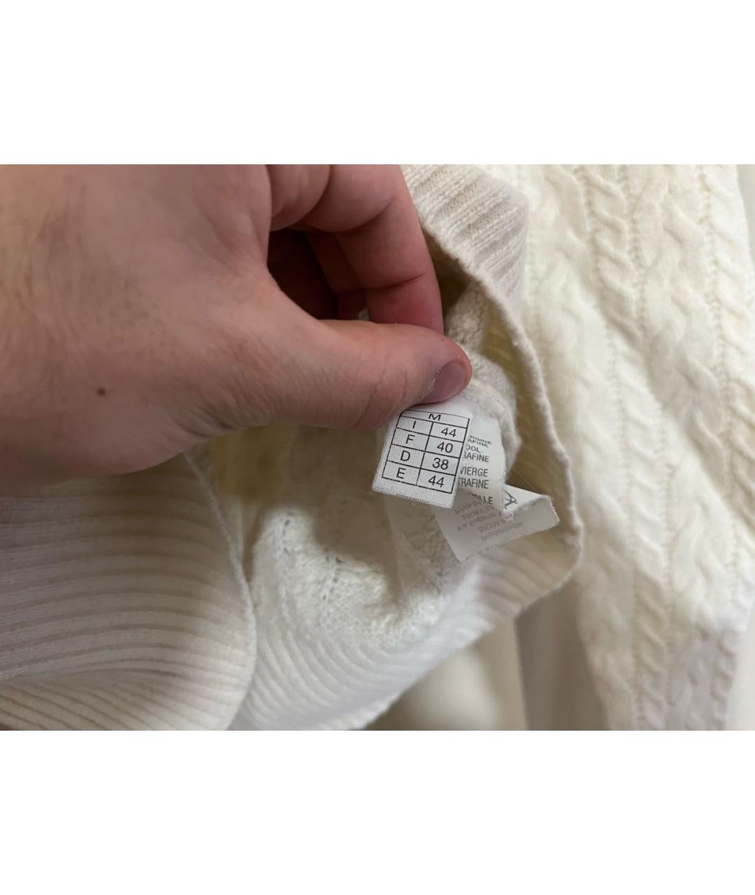 PRADA Белый шерстяной джемпер / свитер, фото 7