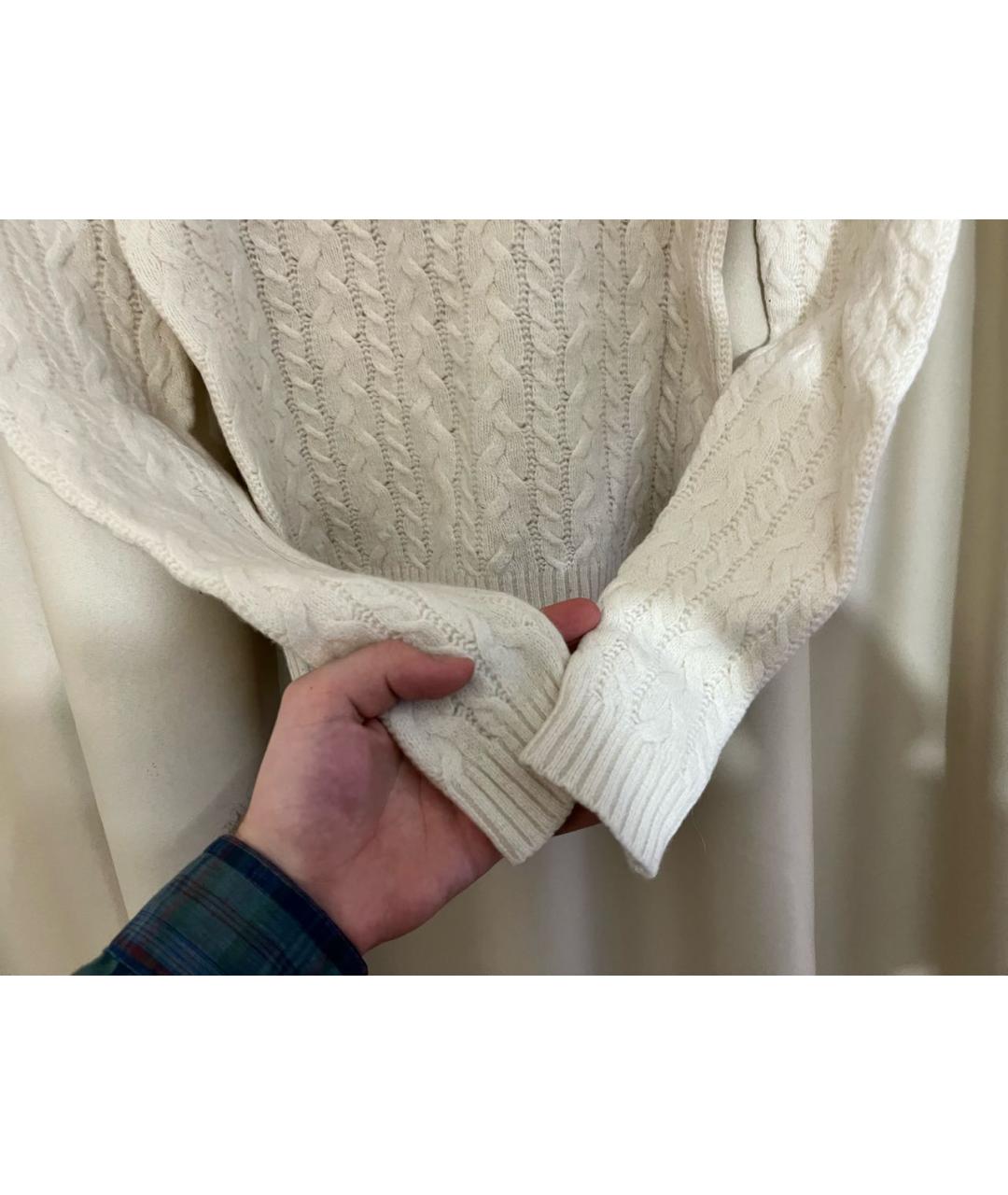 PRADA Белый шерстяной джемпер / свитер, фото 4