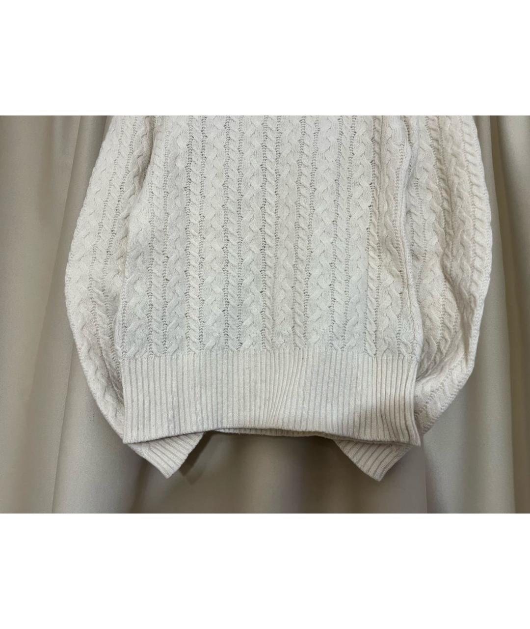 PRADA Белый шерстяной джемпер / свитер, фото 2