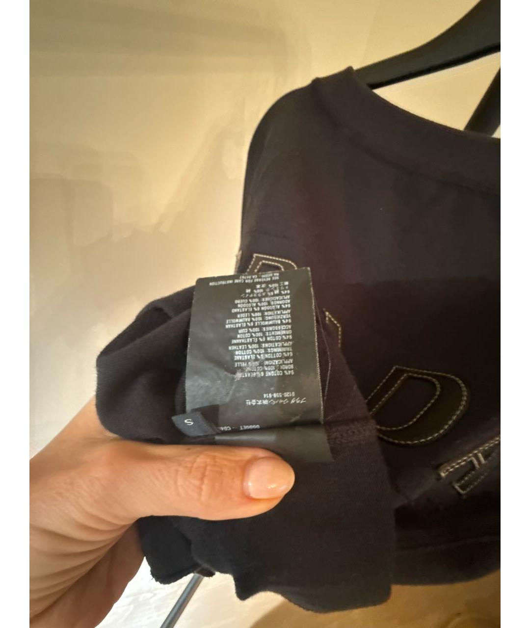 PRADA Черная хлопковая футболка, фото 5