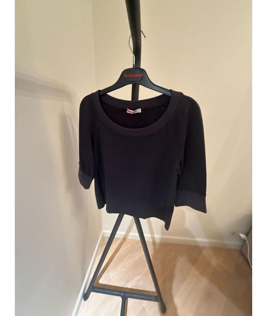 PRADA Черная хлопковая футболка, фото 6