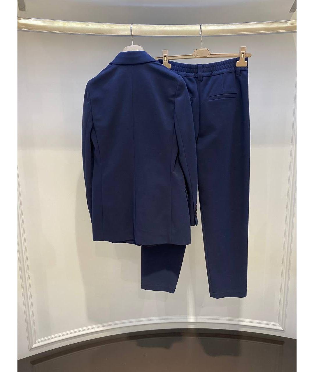 BRUNELLO CUCINELLI Синий костюм с брюками, фото 2
