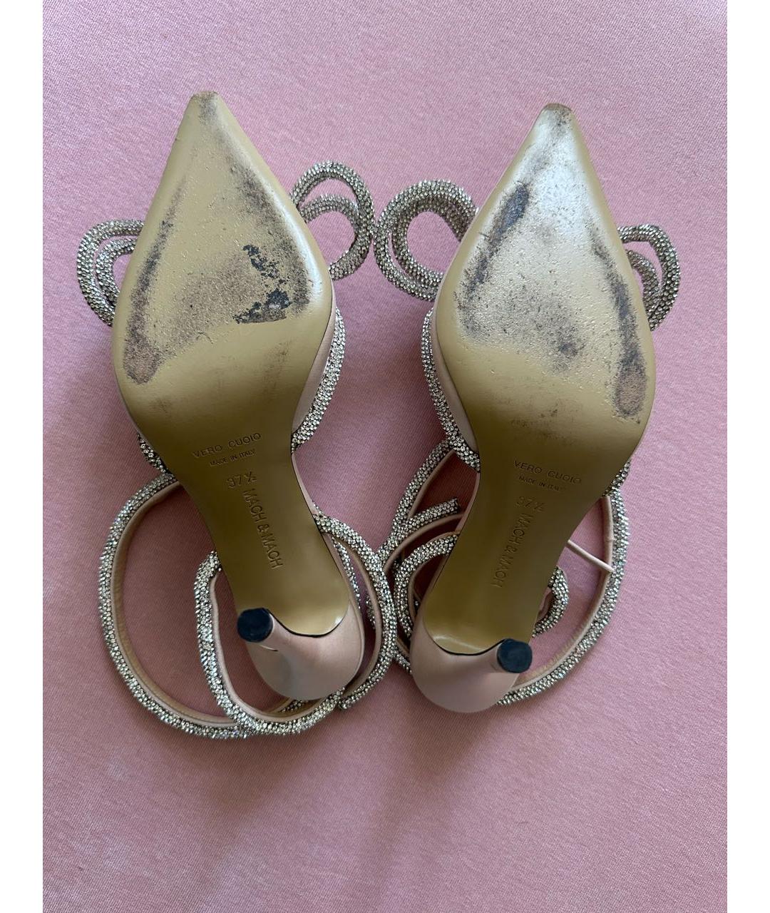 MACH&MACH Розовые текстильные туфли, фото 4