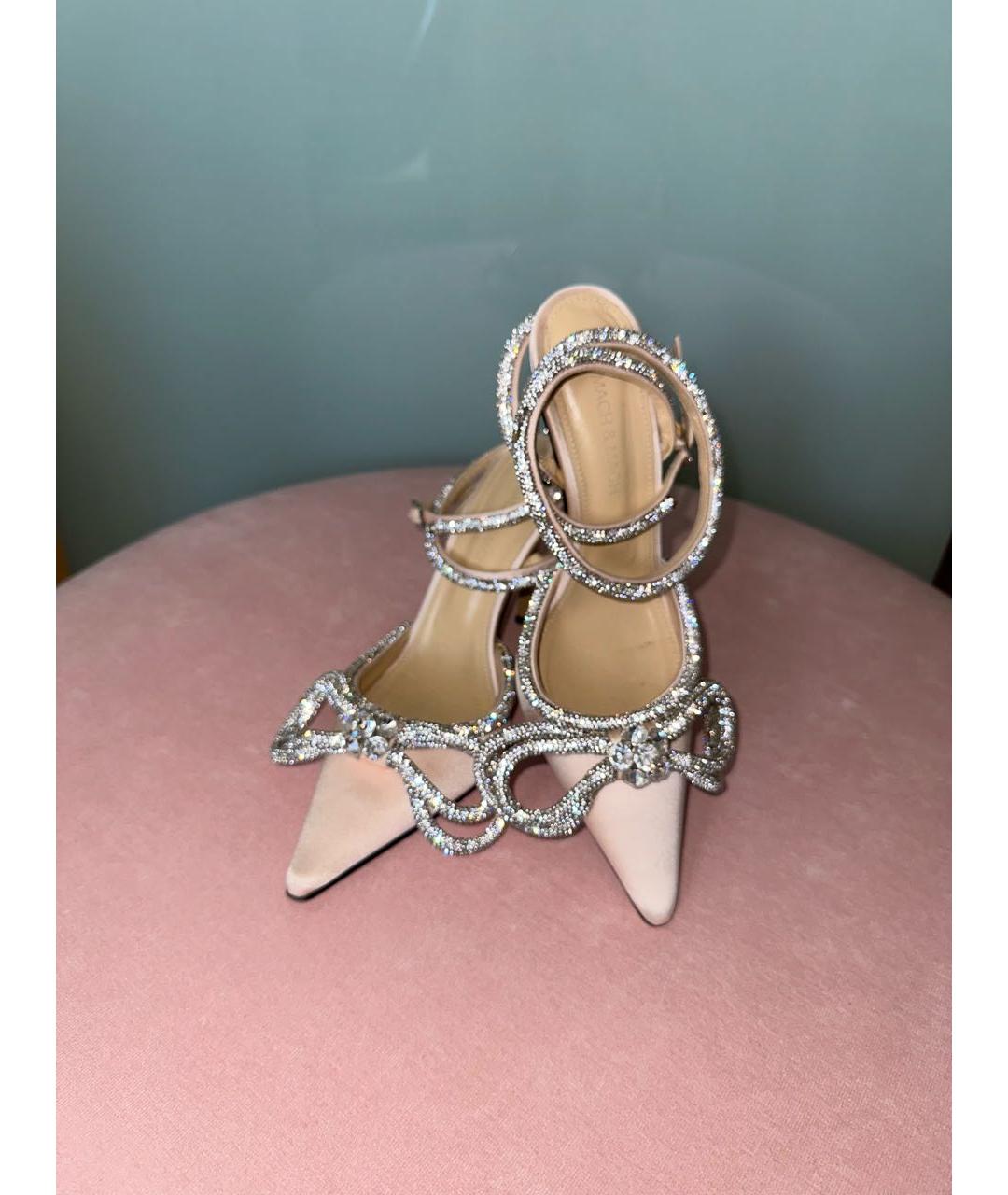 MACH&MACH Розовые текстильные туфли, фото 2