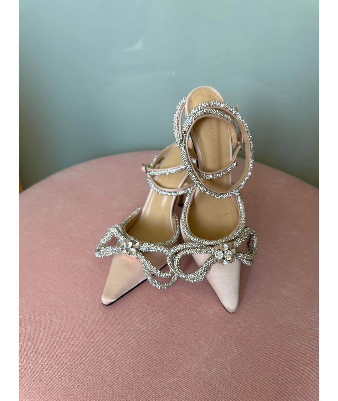 MACH&MACH Розовые текстильные туфли, фото 6