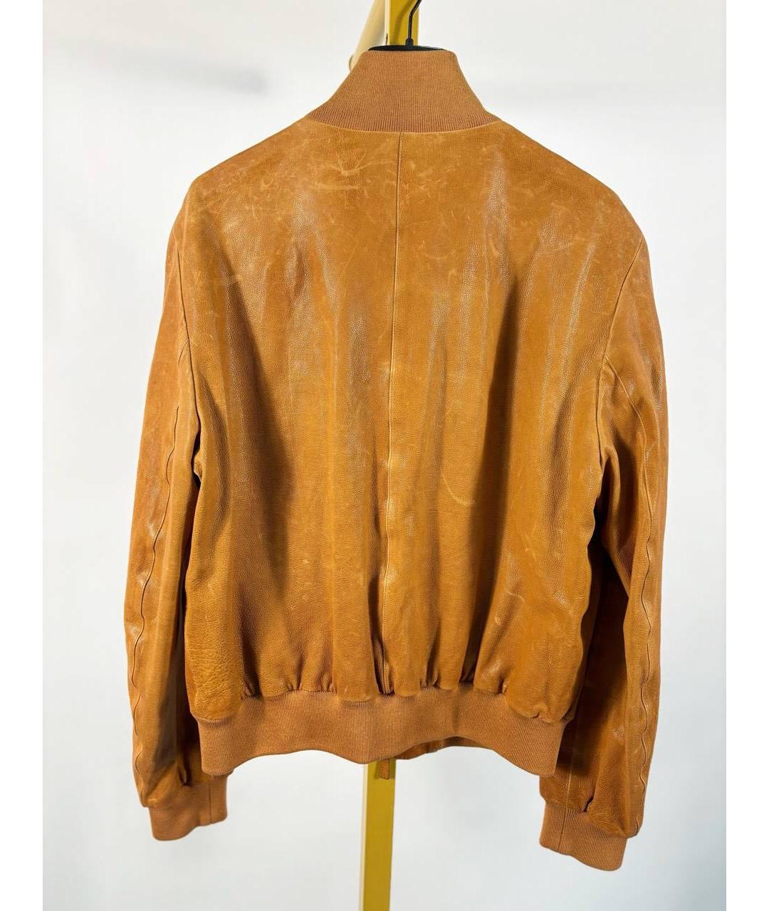 GIORGIO ARMANI Горчичная замшевая куртка, фото 2