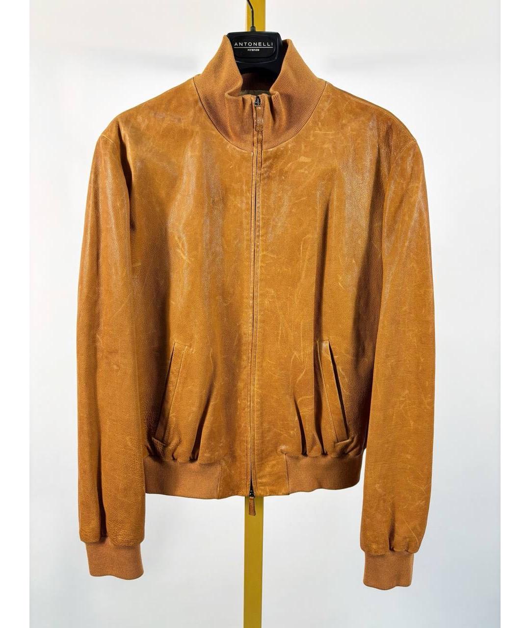 GIORGIO ARMANI Горчичная замшевая куртка, фото 7