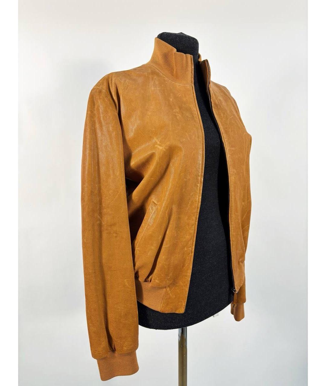 GIORGIO ARMANI Горчичная замшевая куртка, фото 5