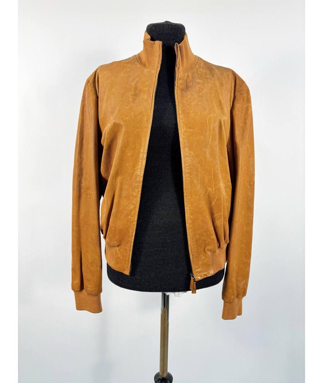 GIORGIO ARMANI Горчичная замшевая куртка, фото 4