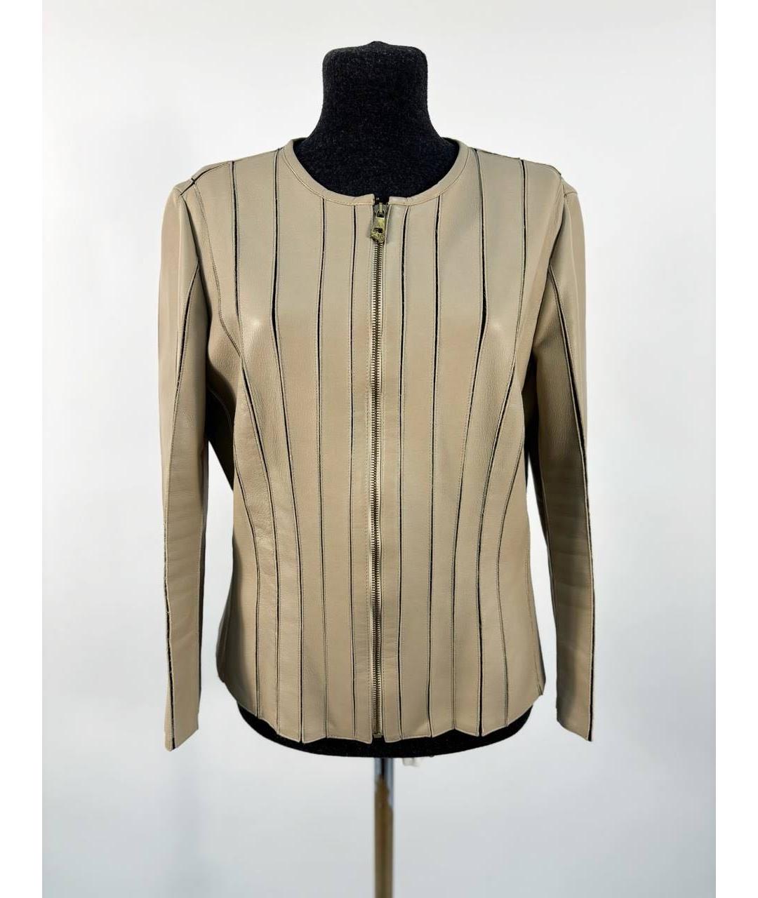 VERSACE Кожаная куртка, фото 4