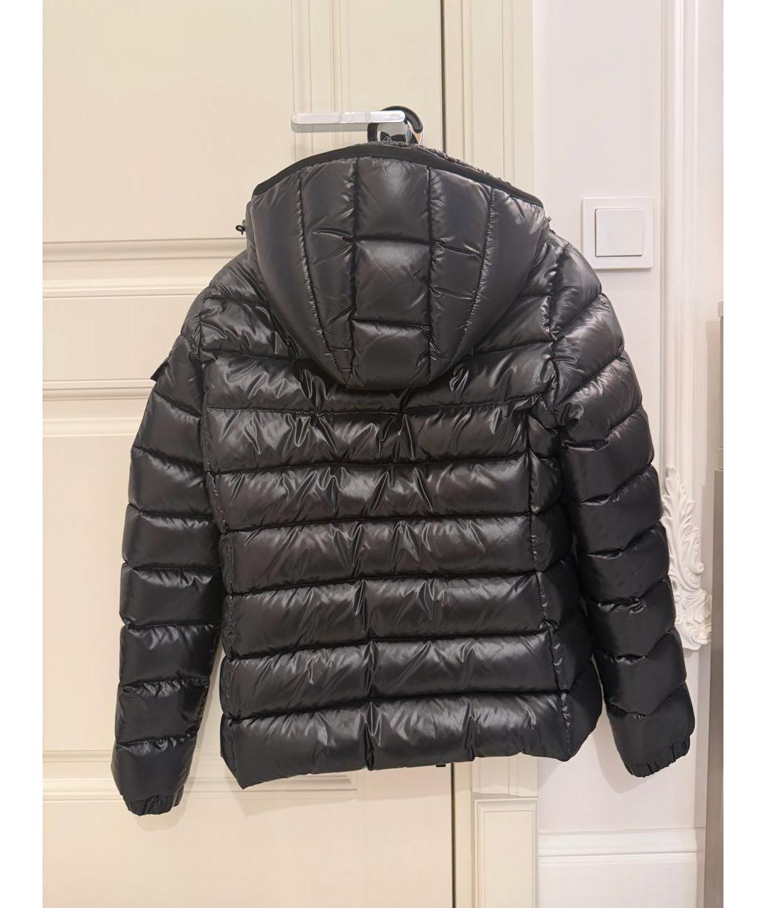 MONCLER Черный полиамидовый пуховик, фото 2